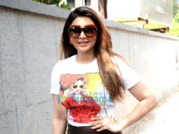 Photos: Shama Sikander spotted outside her building