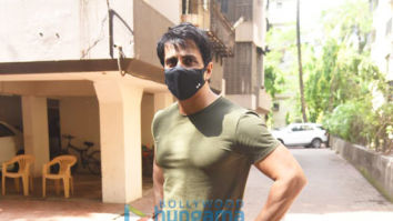 Photos: Sonu Sood snapped at his residence in Andheri