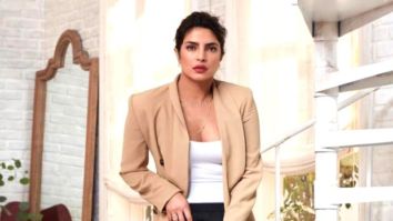 Priyanka Chopra is effortlessly chic in basic white t-shirt and pants paired with blazer and crocs