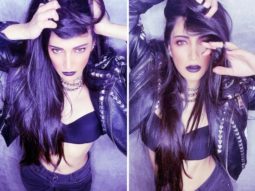 Shruti Haasan goes bold and sassy in all-black and bold lip while flaunting her goth look