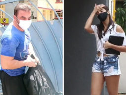 Sohail Khan and Pooja Hegde spotted in Bandra