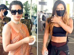 Spotted – Kangana Ranaut and Krishna Shroff at Airport