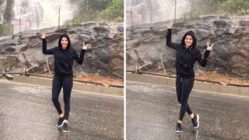 Sunny Leone enjoys Kerala’s monsoon with her family while shooting for her upcoming Malayalam film