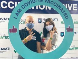 Kajal Aggarwal takes the first jab of COVID vaccine; bumps into Anupam Kher at the vaccination center