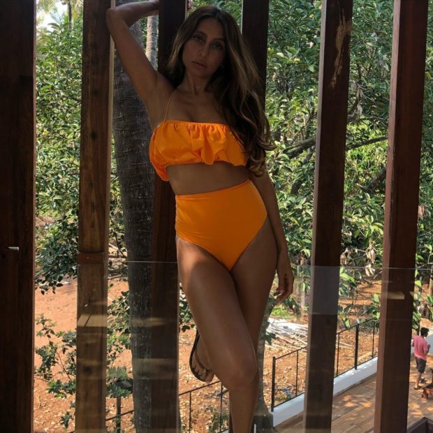 Anusha Dandekar's poppy tangerine bikini is a must-have swimwear in your closet 