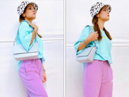 Avneet Kaur is all about colour blocking at the airport; pairs her casuals with Gucci shoes worth Rs. 65,000