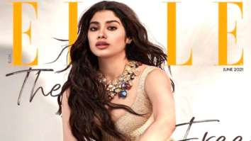 Janhvi Kapoor exudes elegance in Tarun Tahiliani golden embroidered lehenga on the cover of Elle India