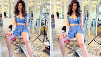 Karishma Tanna enjoys cosy Sunday in ruffled crop top and mini wrap skirt 