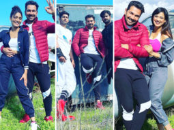 Khatron Ke Khiladi 11: Abhinav Shukla, Varun Sood, Sana Makbul, Shweta Tiwari and Vishal Aditya Singh pose in front of an aircraft