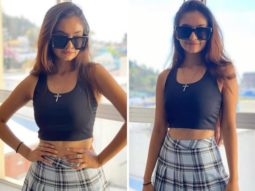 Khatron Ke Khiladi 11: Anushka Sen aces alt fashion trend in black crop top and plaid skirt