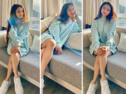 Khatron Ke Khiladi 11: Anushka Sen looks beautiful in an oversized pastel blue sweatshirt and sneakers