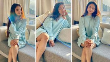Khatron Ke Khiladi 11: Anushka Sen looks beautiful in an oversized pastel blue sweatshirt and sneakers