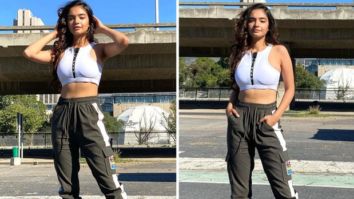 Khatron Ke Khiladi 11: Anushka Sen strikes a pose in crop top and joggers on a sunny day in Cape Town