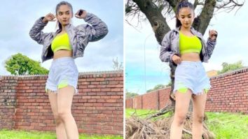 Khatron Ke Khiladi 11: Anushka Sen’s summer staple includes neon crop top, denim shorts and bomber jacket