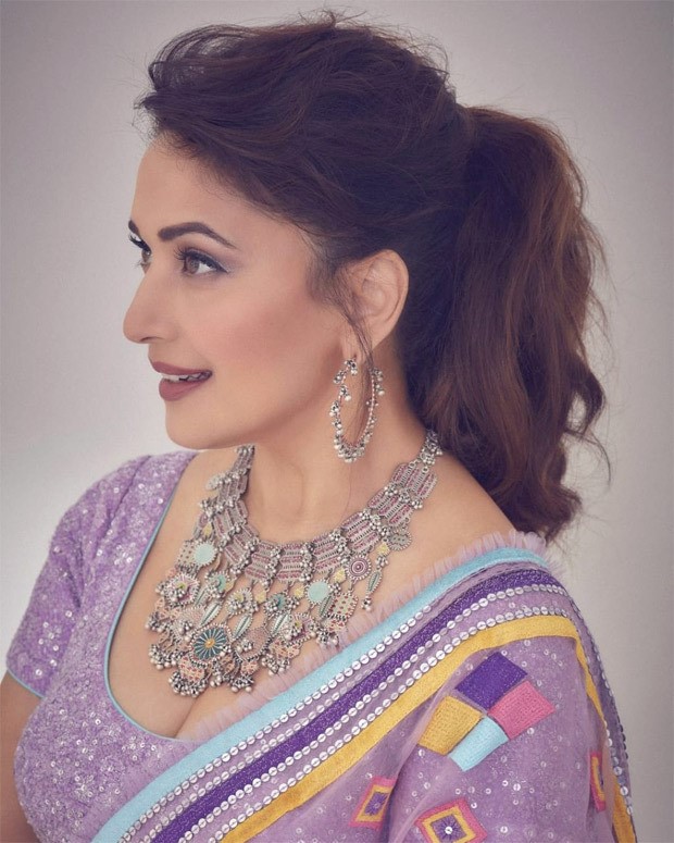 Madhuri Dixit exudes elegance in purple hues lehenga worth Rs. 1.2 lakh for Dance Deewane 3