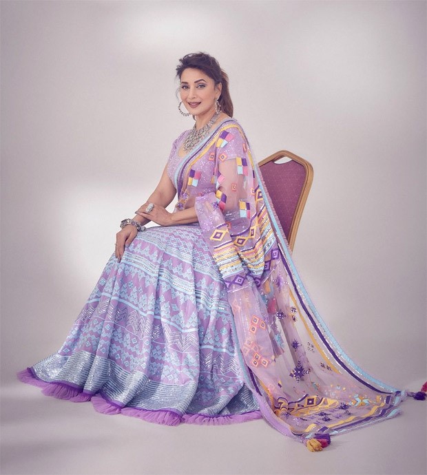 Madhuri Dixit exudes elegance in purple hues lehenga worth Rs. 1.2 lakh for Dance Deewane 3