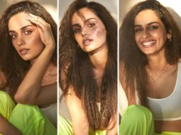 Manushi Chhillar opts for white crop top and neon sweatpants to brighten up her summer look