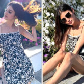 Mouni Roy steps out in floral embroidered slip dress and sneakers