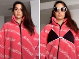 Nora Fatehi tries transition trend from oversized clothing to bikini; leaves Varun Dhawan in splits over her video
