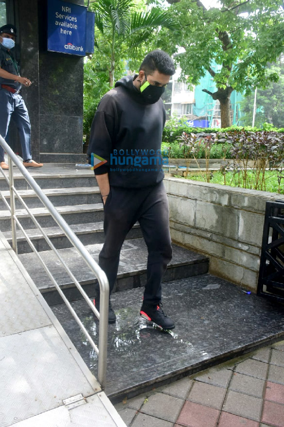 Photos: Abhishek Bachchan spotted at a bank in Khar
