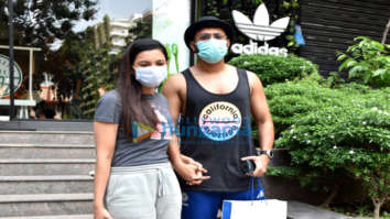 Photos: Gauahar Khan and Zaid Darbar snapped at a store in Santacruz