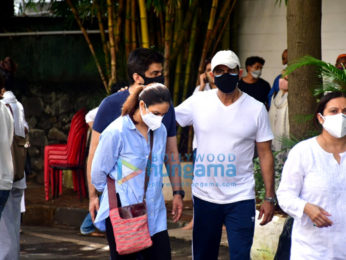 Photos: Huma Qureshi, Apurva Agnihotri, Ashish Chowdhry and others snapped at Mandira Bedi's husband Raj Kaushal's funeral in Bandra