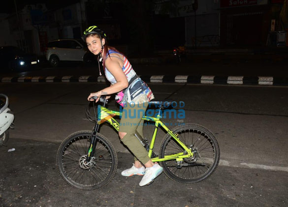 Photos: Jasleen Matharu snapped cycling in Lokhandwala