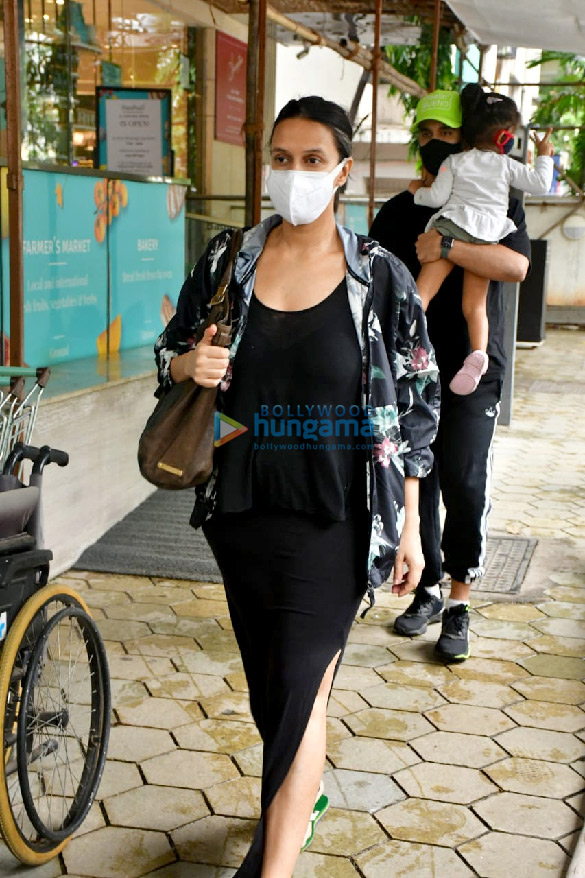 photos neha dhupia and angad bedi spotted at foodhall with their daughter 2