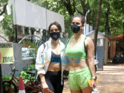 Photos: Neha Sharma and Aisha Sharma spotted in Bandra