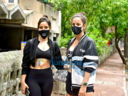 Photos: Neha Sharma and Aisha Sharma spotted in Bandra