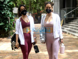 Photos: Neha Sharma and Aisha Sharma spotted outside the gym