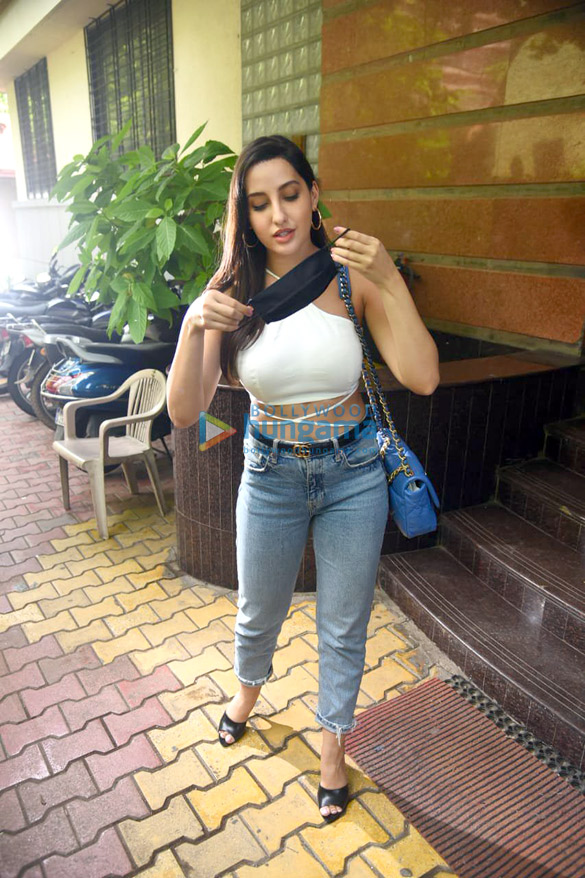 photos nora fatehi snapped at a dubbing studio in andheri 3