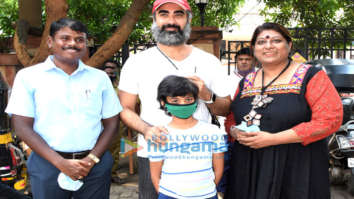 Photos: Ranvir Shorey with his son Haroon Shorey and singer Saniya Saiyad join BMC’s Be A Tree Parent MEGA Vriksha Campaign