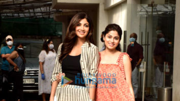 Photos: Shilpa Shetty and Shamita Shetty snapped at a dubbing studio in Juhu