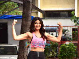 Photos: Shilpa Shetty spotted at her house