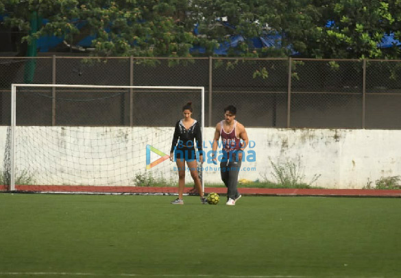 photos tiger shroff disha patani ranbir kapoor arjun kapoor and others snapped during a football match practice 6