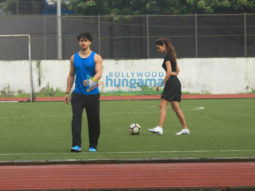 Photos: Tiger Shroff, Disha Patani and others snapped playing football in Bandra