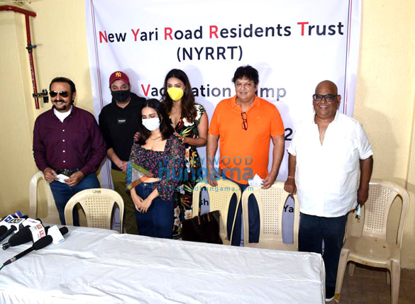 photos varun sharma anushka ranjan satish kaushik and others snapped at vaccination drive campaign 1