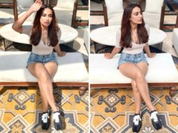 Qubool Hai actress Surbhi Jyoti’s casual top and denim shorts is the ultimate summer staple