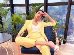 Sarah Jane Dias aces summer pastel trend in a chic yellow pantsuit