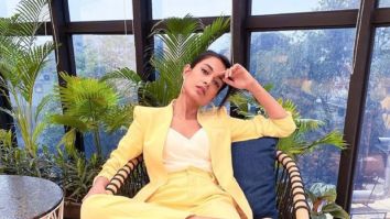 Sarah Jane Dias aces summer pastel trend in a chic yellow pantsuit Sarah Jane Dias aces summer pastel trend in a chic yellow pantsuit