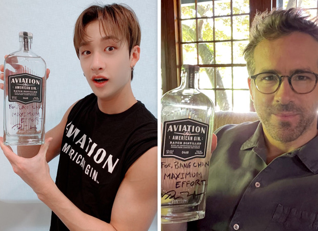Stray Kids' Bang Chan receives autographed Aviation Gin from Ryan Reynolds Stray Kids' Bang Chan receives autographed Aviation Gin from Ryan Reynolds