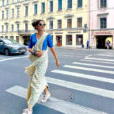 Taapsee Pannu takes to the streets of Russia in a stunning saree