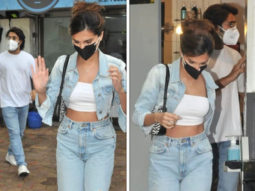 Tara Sutaria steps out in style with boyfriend Aadar Jain; dons distressed denims, cropped denim jacket and white top