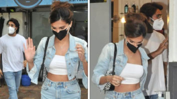 Tara Sutaria steps out in style with boyfriend Aadar Jain; dons distressed denims, cropped denim jacket and white top