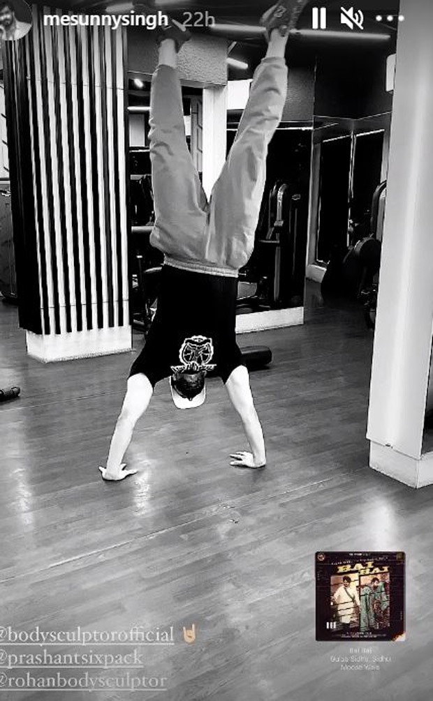 Sunny Singh hits the gym and works on his physique for Adipurush