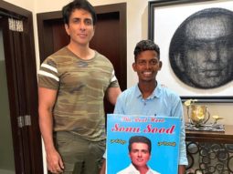 Sonu Sood poses with a fan who walked from Hyderabad to meet him; requests fans to not go to such extent