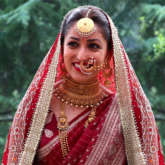 Yami Gautam's bridal look included her mother's 33-year-old traditional maroon silk saree