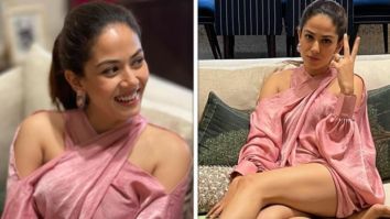 Shahid Kapoor’s wife Mira Rajput shows zoom vs reality photos donning pink cold shoulder dress