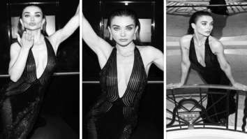 Amy Jackson looks gloriously glamorous in plunging neckline Ali Karaou gown for AmFar event at Cannes Film Festival 2021